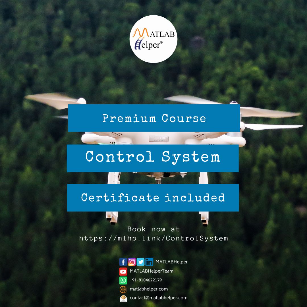 MATLABHelper's tweet image. Take your Control System skills to the next level with our online course! Learn about linear systems, transfer functions, Laplace transforms, and more! #ControlSystem #MATLABHelper #OnlineLearning mlhp.link/ControlSystem