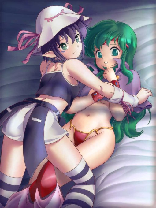 #女の子二人のイラストを貼る見た人もやる 

麗夢喰いメリー 