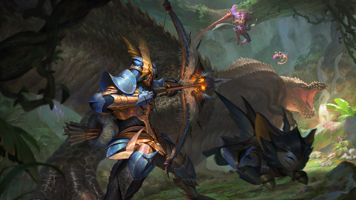 WindHunters_MH's tweet image. 8. #MartesdelArte 
Toda una escena cargada de nostalgia por #MHWorld #Deviljho

Un encargo de Mark House, por 🎨 Iqnatius Budi 

Fuente: artstation.com/artwork/VdD8vg