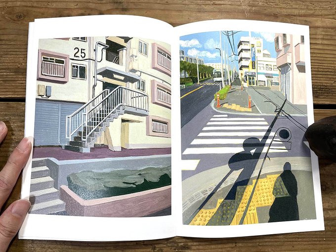 「blue sky crosswalk」 illustration images(Latest)