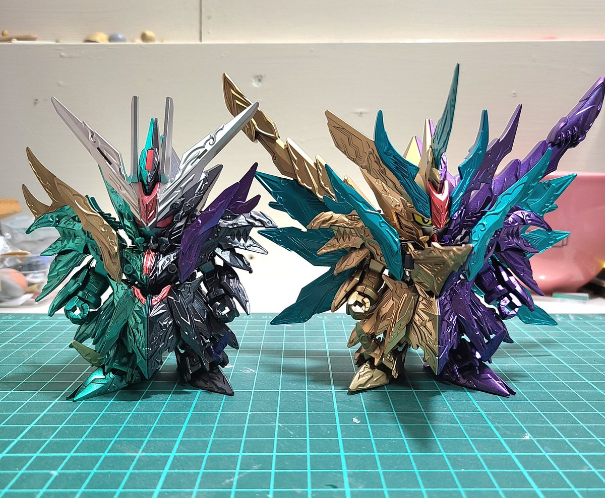 cucck2019's tweet photo. ファイナルフォーミュラ－&amp;余りの片割れ🤳✨
#ガンプラ
#オルタナティブジャスティスインフィニットドラゴン
#スペリオルストライクフリーダムドラゴン https://t.co/mBCX4x2S9u