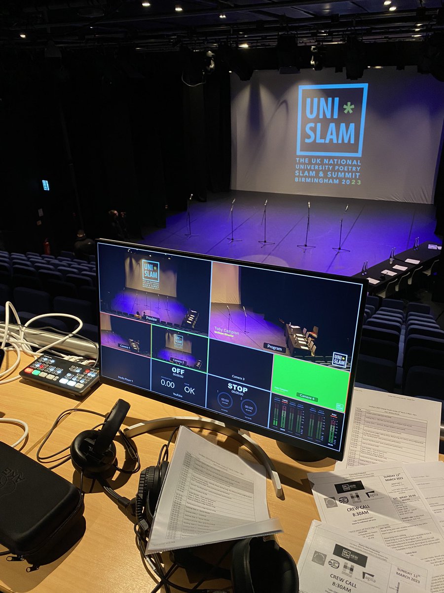 hayleycsalter's tweet photo. Ready for some mixing 🎥 

@thespacearts @CovHeather @hayleypepler @brumhippodrome @uni_slam https://t.co/aYDwMpx1eW