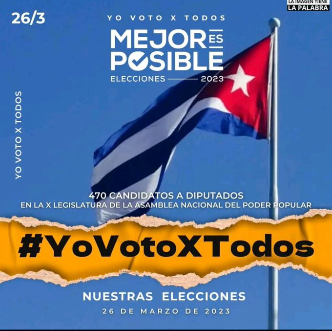 #YoVotoXTodos porque representan al pueblo. Al votar por todos lo hago por la #Unidad, por la #Continuidad. <a href="/PresidenciaCuba/">Presidencia Cuba 🇨🇺</a> <a href="/DiazCanelB/">Miguel Díaz-Canel Bermúdez</a> <a href="/MMarreroCruz/">Manuel Marrero Cruz</a> <a href="/feemdecuba/">@FEEMdeCUBA</a> <a href="/OPJMCuba/">OPJM Cuba</a> <a href="/FeuCuba/">FEU de Cuba</a>