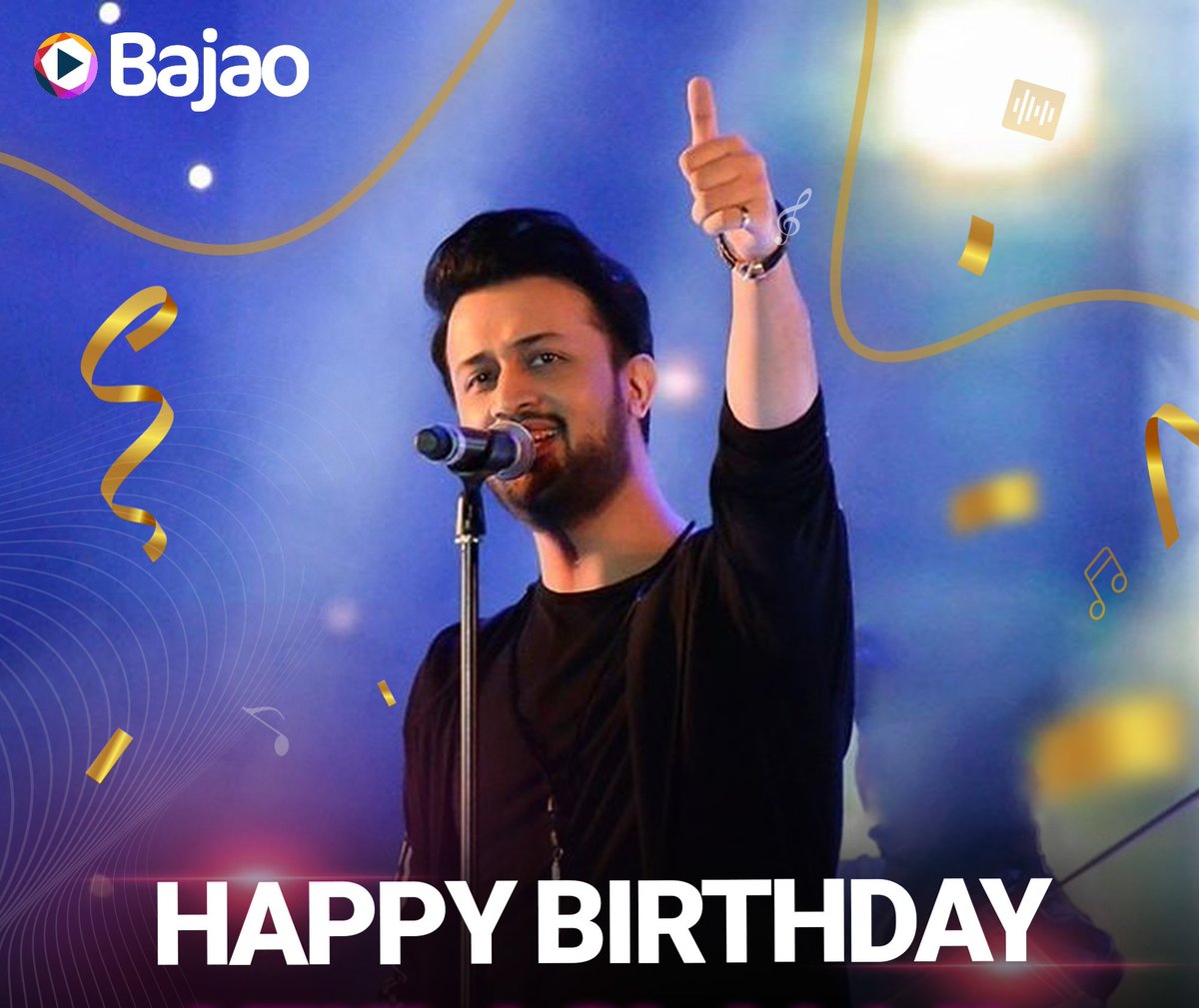 Happy Birthday Atif Aslam! May you continue to entertain and win hearts with your songs 🎂🎉
.
.
#atifaslam #bajaomusic #popularartists #singer #pakistanisongs #pakistanimusic