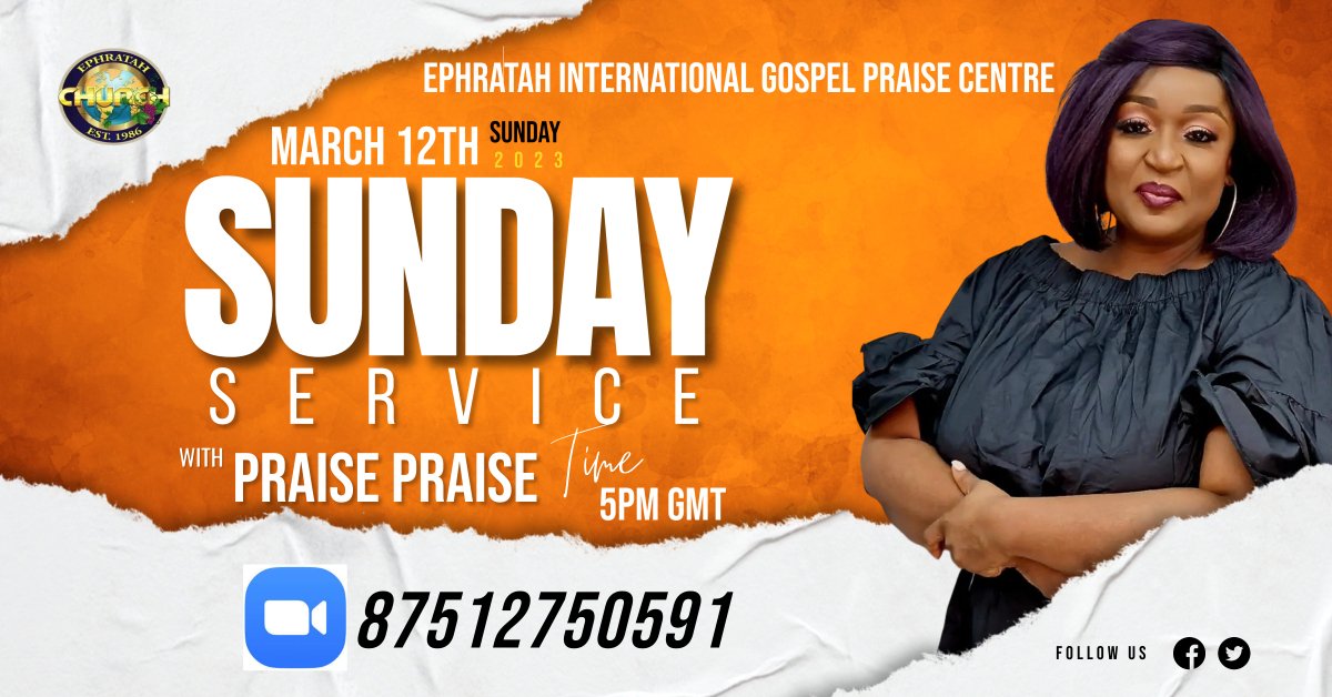 EphratahChurch's tweet photo. Plan to join us at 5pm GMT today!  Zoom ID on flyer.. #TheGlory2 #serviceonline #worship https://t.co/0m18AcbIah