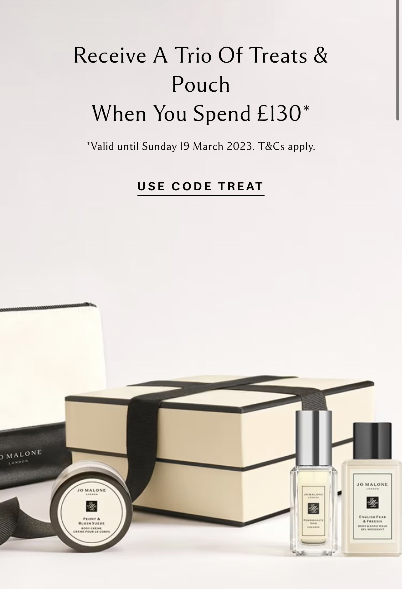 Jo malone london discount code sale