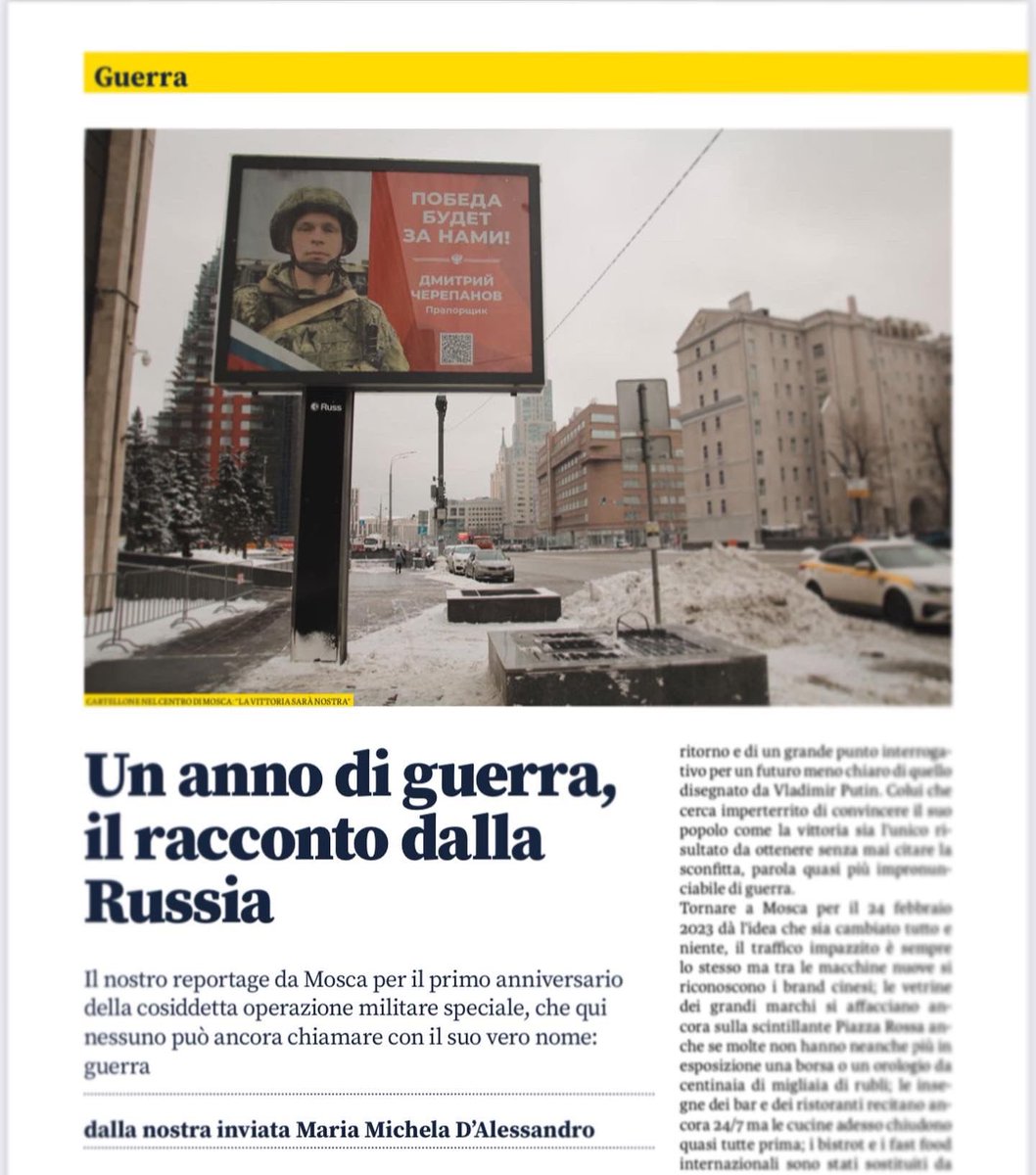 MMichiDale's tweet photo. Sono tornata a #Mosca, in #Russia, per il #24febbraio, per 1 anno di #guerra dove la guerra non c’è #🇷🇺 
Il racconto sul nuovo numero de @il_millimetro https://t.co/yfu52tpCyo https://t.co/q3pz7l7ELH