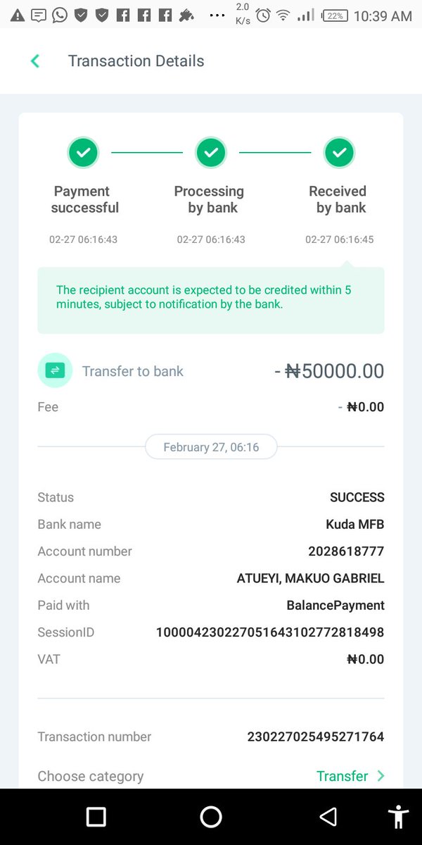 BaeObaj's tweet photo. @kudahelp_ng @joinkuda 
I made a payment of #50,000 (from Opay acc - 9069675879) to  Kuda account - 202861779 on the 27th of February 2023 and the recipient is still yet to receive it, a transaction of over two weeks and Opay has confirmed the payment ... https://t.co/0pkJ2nXj3r
