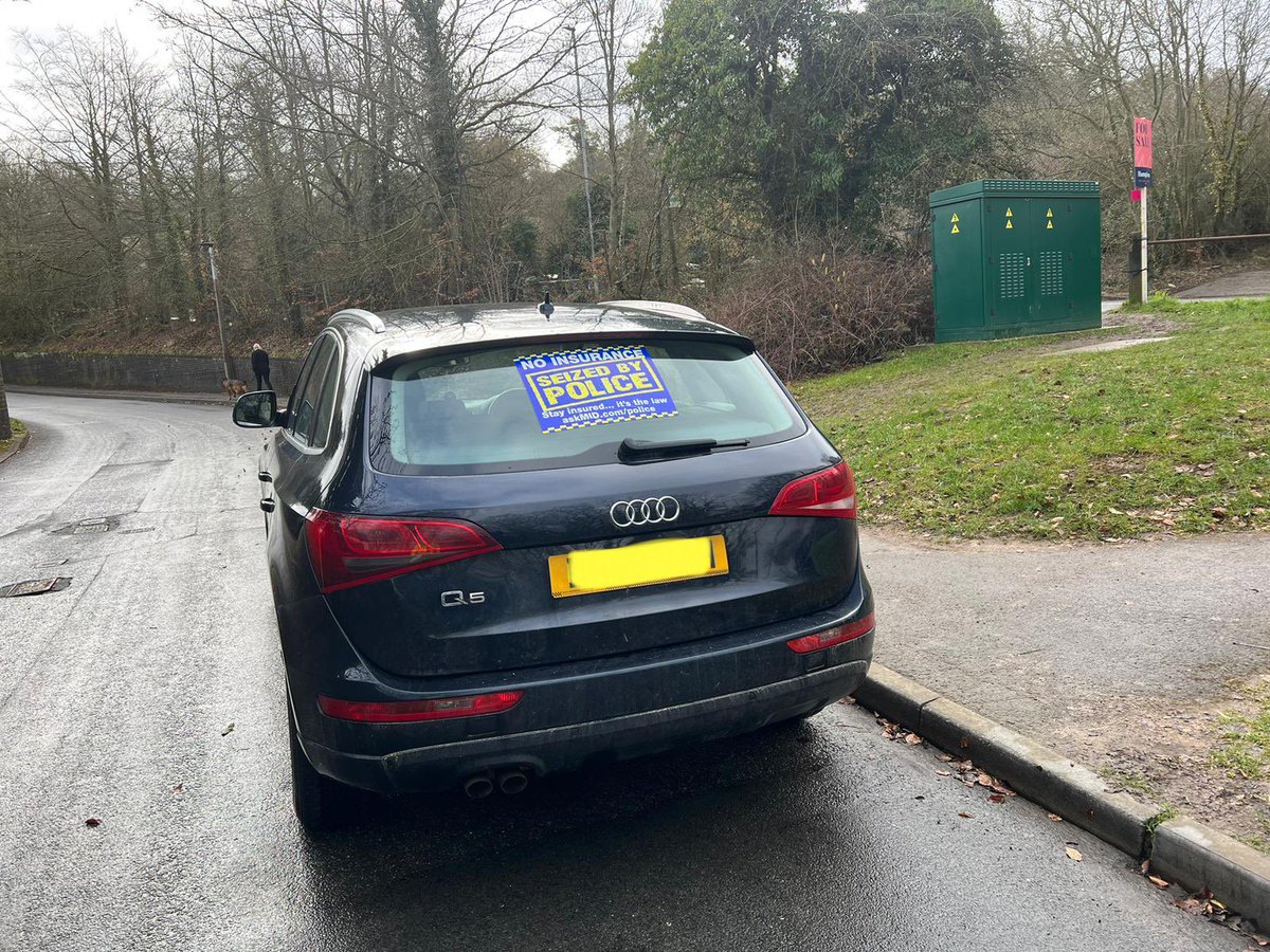 Vehicle stopped this morning in Marlborough for speeding by #SRSU foreign driver had been in UK for 5 years but failed to apply for UK licence #seized #noinsurance #nolicence #RoadSafety