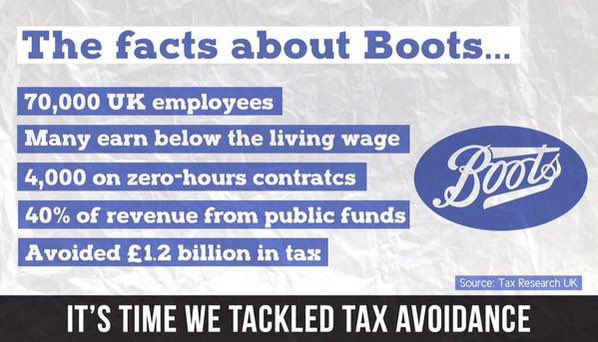 labratcreative's tweet photo. @plouise16 @BootsUK Wow @BootsUK, we could maybe stomach this is if you paid a penny of corporation tax…you’re raping our economy and therefore our livelihoods and ultimately, our standards of living. It’s time to bid adieu to #Boots. #ByeBoots #BoycottBoots https://t.co/KUeVUqudVU