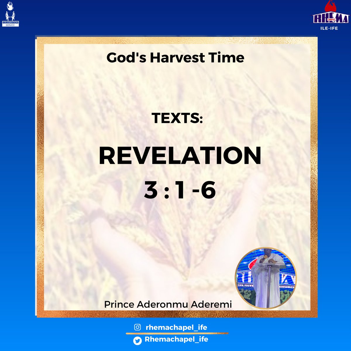 RhemaChapelxIfe's tweet photo. Today, we learnt on God's harvest, we hope you were able to learn just as we did.

#RhemaIfe
#RCICSERVICE
#Worship
#Word
#pray https://t.co/ldvSOATzcZ