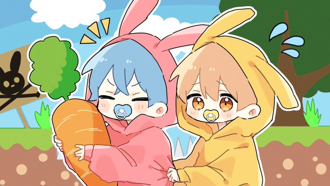 「multiple boys rabbit costume」 illustration images(Latest)