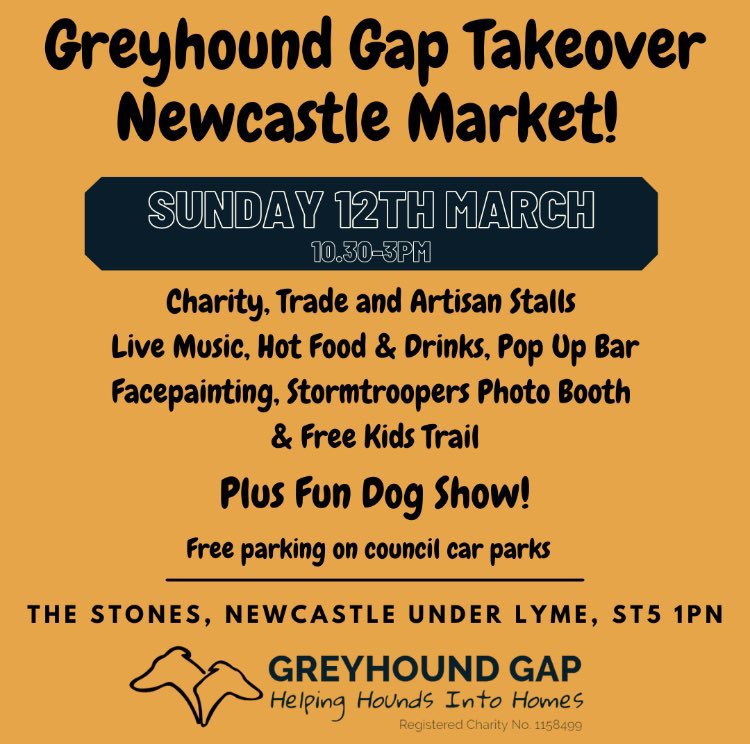 NuLMarkets's tweet photo. First Greyhound Gap Takeover of the year is underway loads of fun for the kids and the dogs parents can always enjoy a relaxing coffee at Piccoloco #LoveNuL #GreyhoundGap #markets https://t.co/UQtG5gIN2f