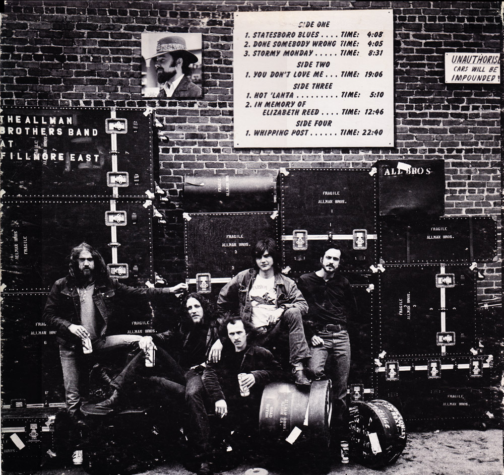dvesean's tweet photo. March 12 1971
The Fillmore East NYC

The Allman Brothers (w/R&amp;R HOF producer Tom Dowd) record the 1st of 2 back to back nights at 
Bill Graham's Fillmore East.

The 2 consecutive shows were released July 1971 on arguably 
The Greatest Live Album Ever.

Duane'd be gone Oct. 29th. https://t.co/OIJMvJkR1F