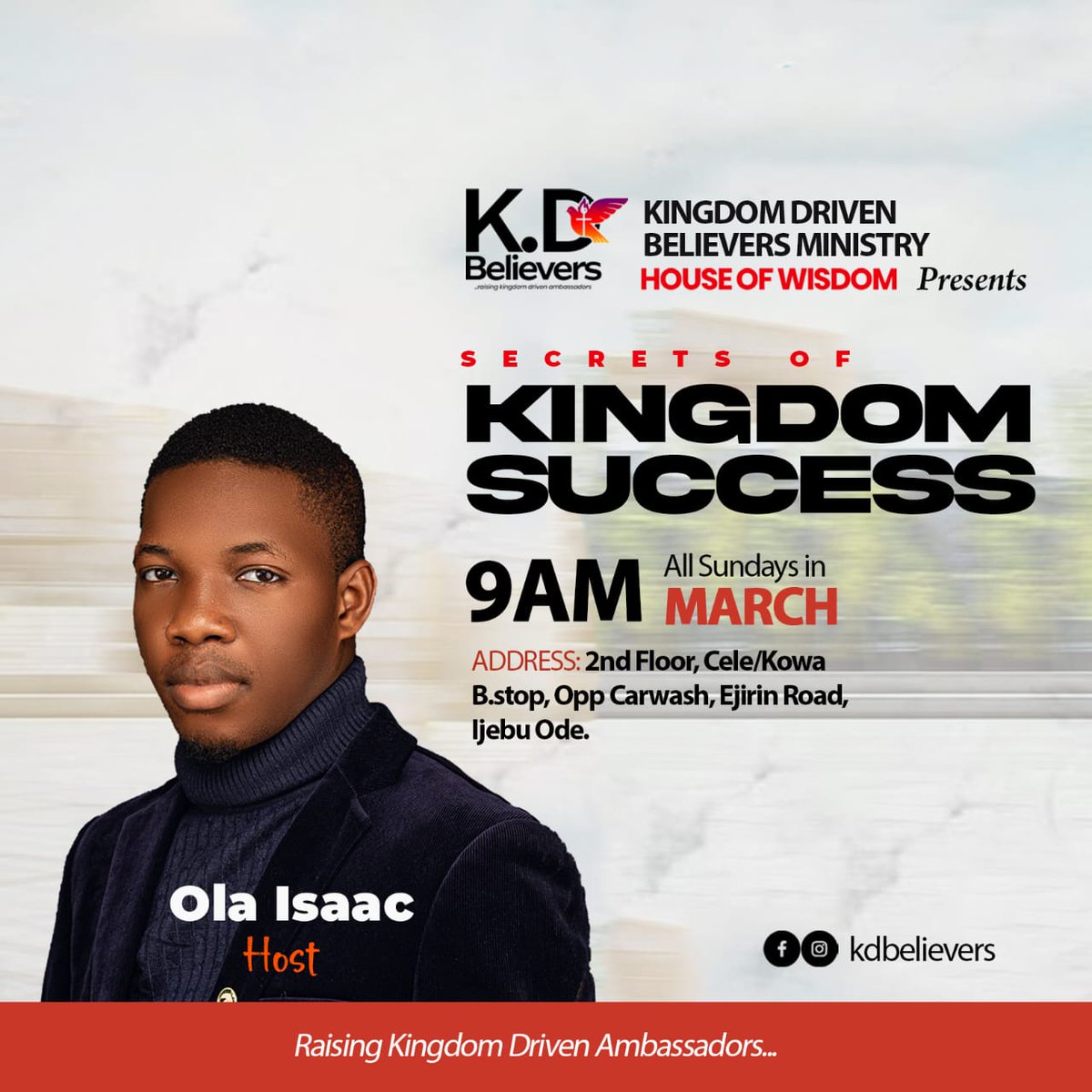 kd_wisdom's tweet photo. Come and worship God with us and be Bless 💯 @Happysunday https://t.co/KN0uDBaWNu