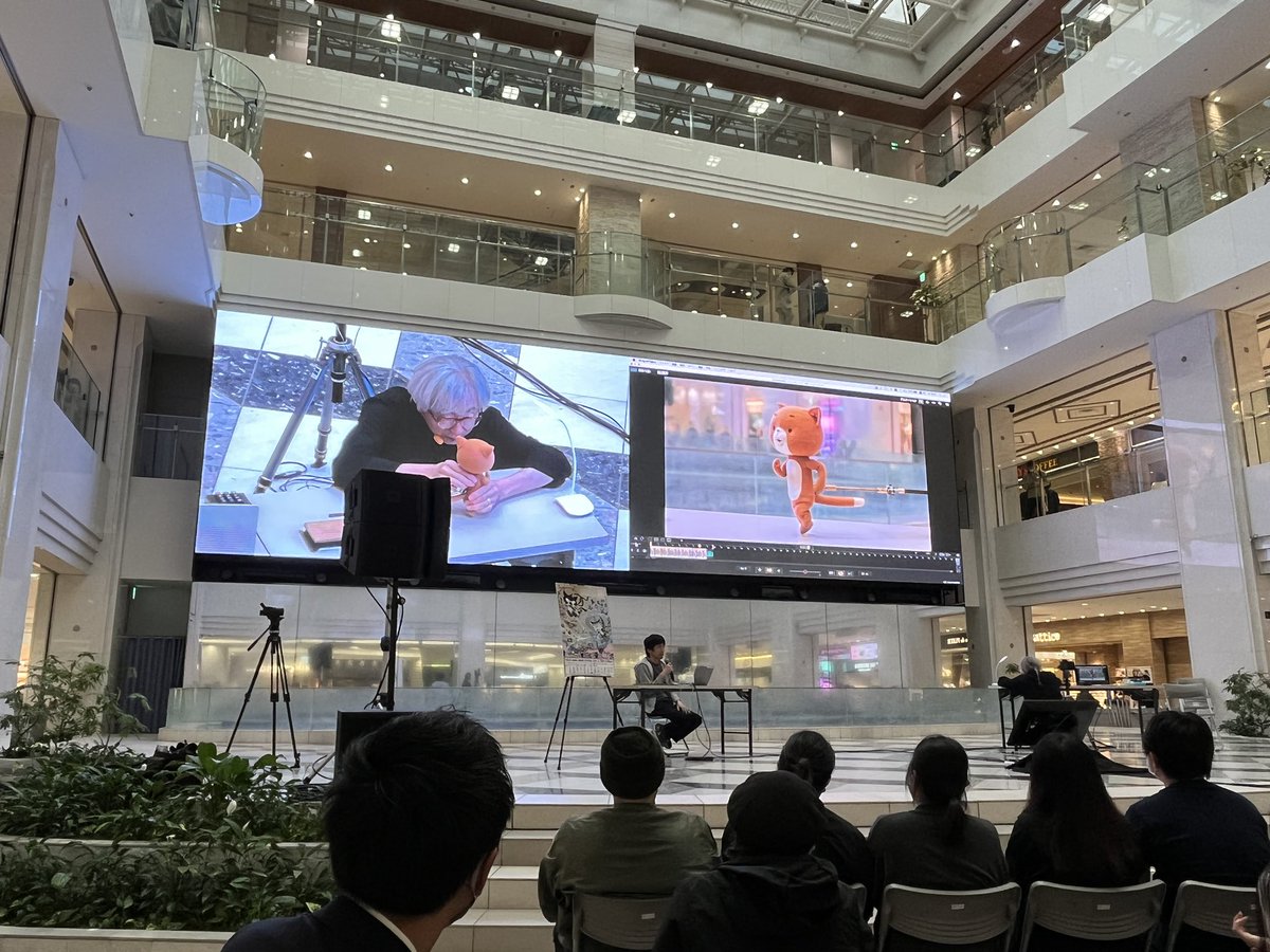 NMdwf's tweet image. 実演なう！
#TAAF2023 #dwarfstudios #komaneko #stopmotion