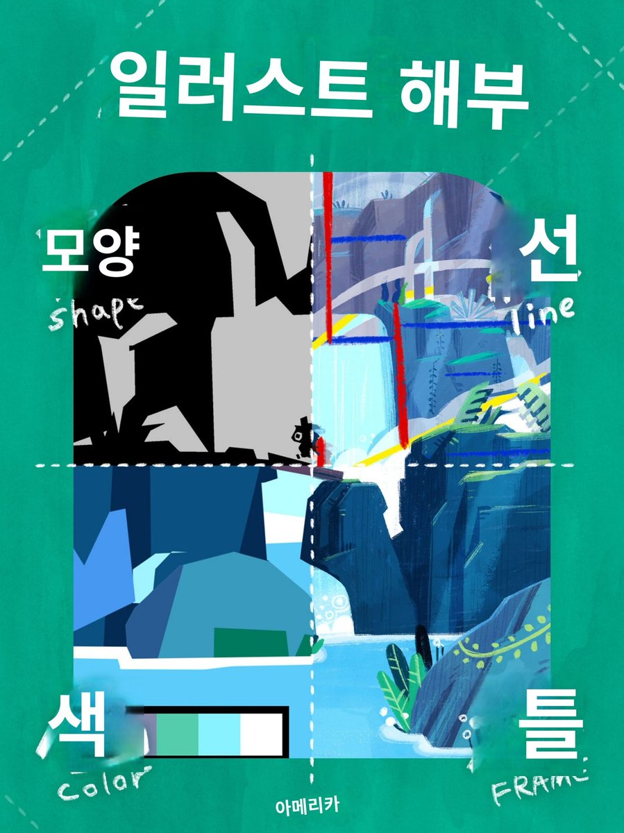kimBbupbbop's tweet photo. ❤그림 공부하시는 분들 좋을 듯🧡
💛신봉하는 무테 작가님의 팁💜
💥일본어 번역기 돌렸음💥
[모양,선,색,틀로 그림 분석하기] https://t.co/S5bbJmj7C8