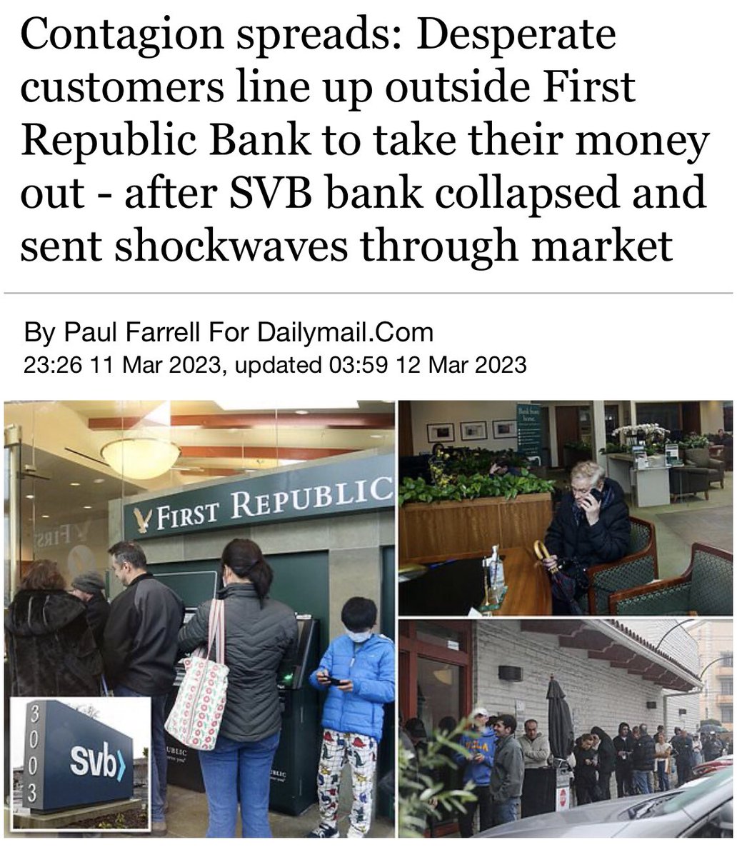 Ok.

Bank runs of FRB, Circle, and contagion fears picking up in light of Silvergate and Silicon Valley banks going under.

Lots of rumors. Who knows what is true.

Fed has emergency meeting Monday.

I still think “cascade” doubtful, but this isn’t slowing yet.

We are 72 hrs in.