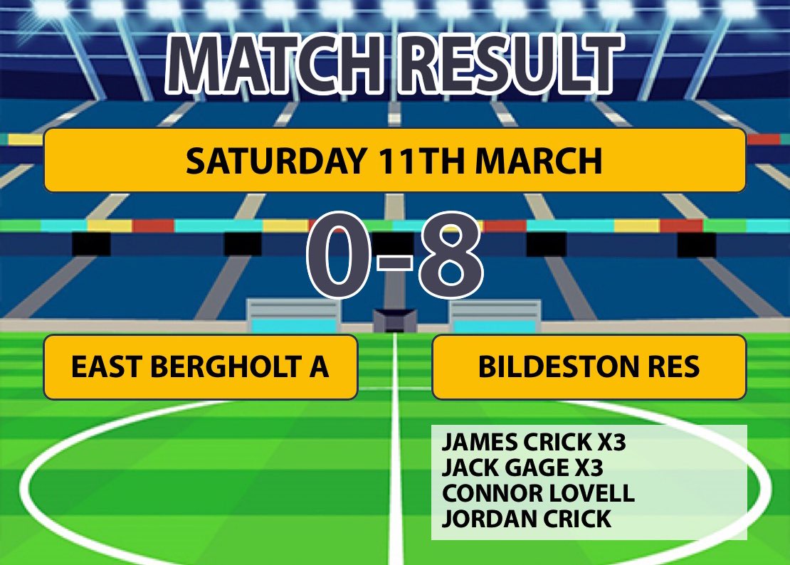 We leave with all 3 points and our biggest win of the season against <a href="/EBUFC1/">East Bergholt United</a> A. Taking an early 1-0 lead then adding 2 more before half time we came out the second half firing to score 5 more and maybe should of had more🔴⚫️🔵⚪️