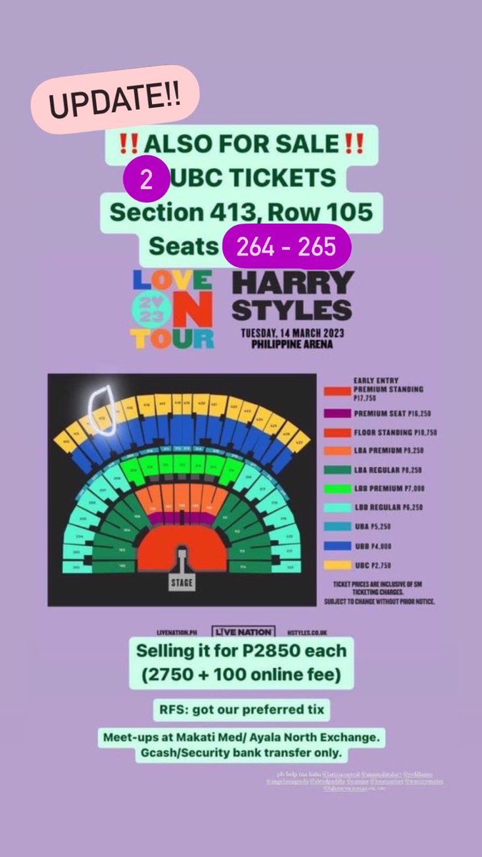 anjiebear's tweet photo. wts lfb ph

2 MORE DAYS! Let’s goooo! 

‼️selling our LBA regular ticket for 7k (original price: 8,350)
‼️willing to negotiate for both ubc and lba tickets

#HarryStyles #LoveOnTour2023
#LoveOnTourPH #HSLOTMANILA #HSLOT2023 #HarryStylesinPH #HSLOTMNL
#HarryStylesLoveOnTourPH https://t.co/mhVyL6cKc2