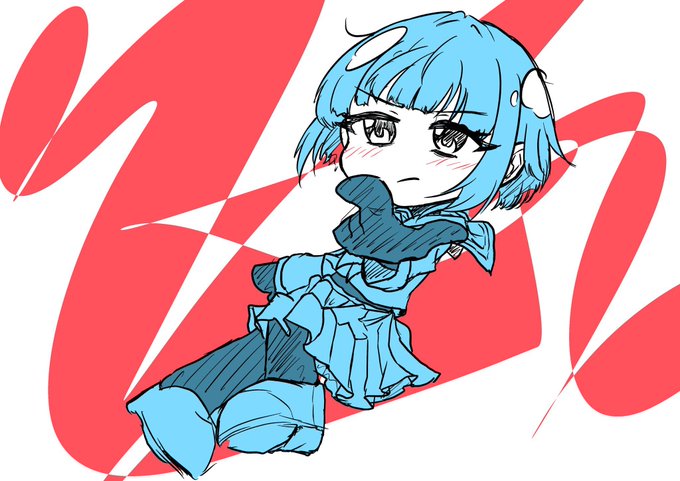 スペースで暇すぎて描いたデフォ謎ポーズ千夜ちゃん 
