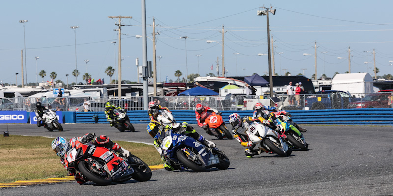 ducaticorse's tweet image. DUCATI DOES DAYTONA! Josh Herrin (#1 Warhorse HSBK Ducati) took his and Ducati's 2nd win in the iconic Daytona 200 race after starting from pole. Josh kept his cool in a 10-lap sprint finish after a late red flag. Fores (#12) out with a mechanical #ForzaDucati #DucatiPanigaleV2