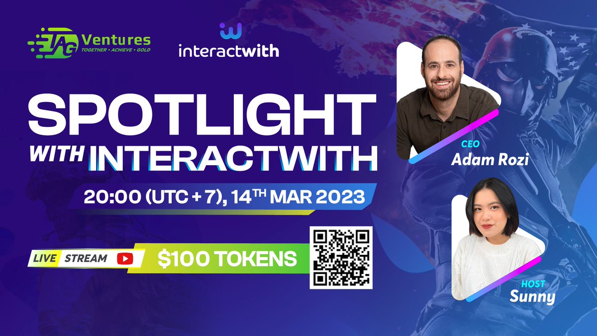 BLOK_Community's tweet photo. 🔥 InteractWith #ProjectSpotlight, hosted by TAG Ventures
 
🏰 Venue: https://t.co/8Vzr7wpRoX
⏰ Time: March 14th at 20:00 (UTC +7)
💸 Reward: $100 worth of token
 
Rules: Follow @_InteractWith x @TAGVenturesVN
 
#AMA #airdrop https://t.co/Y7WdlTSj0r