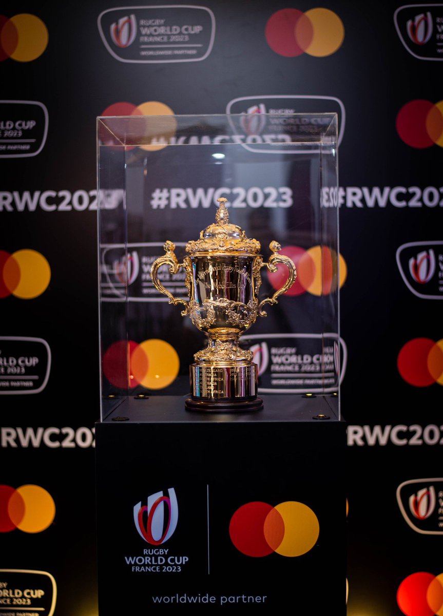 Devotionlk's tweet photo. Devotion had the privilege to be invited the Web Ellis Trophy @rugbyworldcup showcase 2023 organized by @SeylanBank. As a priceless surprise, The Web Ellis Cup specially flown in from Paris and was just in front of us. #TeamDevotion https://t.co/1Xm55SLvpr