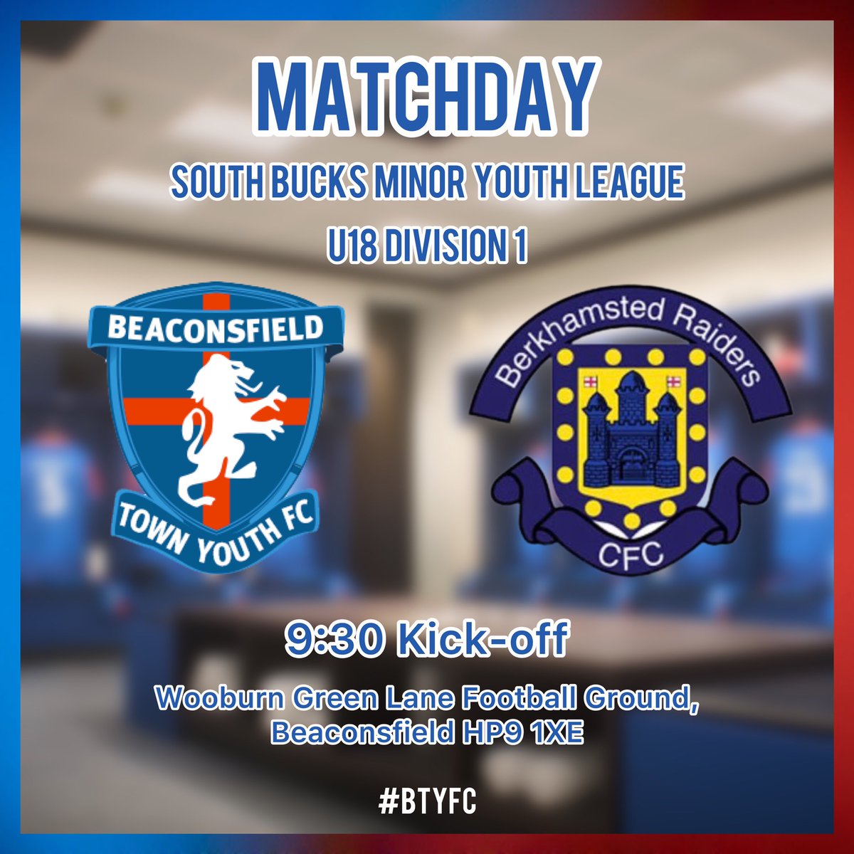 BTYFootballClub's tweet image. It’s Matchday! ⚽️ #BTYFC return home today to face Berkhamsted Raiders in Division 1 of the South Bucks Minor Youth League.

Make sure you follow us on Twitter to keep up-to-date with all the action! ⬇️🤩

#sundayleague #grassrootsfootball #matchday