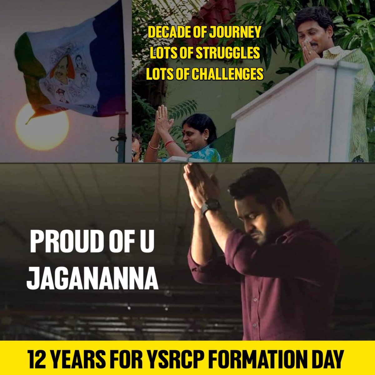 _Ysrkutumbam's tweet image. Proud Of You Jagan Anna✊

#YSRCPForAll 
#YSRCPFormationDay