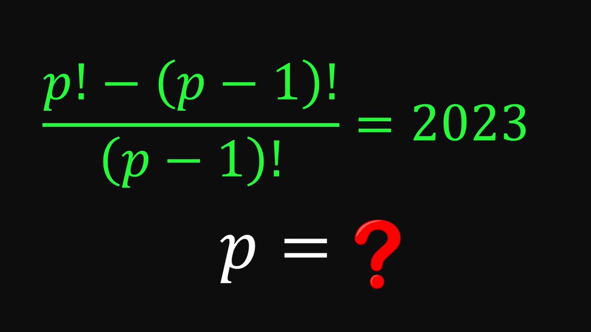 ZahlenRMD's tweet photo. Factorial Equation | Give it a try? (You can do it mentally)

https://t.co/4QaExLt2Lb
https://t.co/EU0zU79LMM

#sharingisthenewlearning
#factorial https://t.co/DQ5O3C5FTy