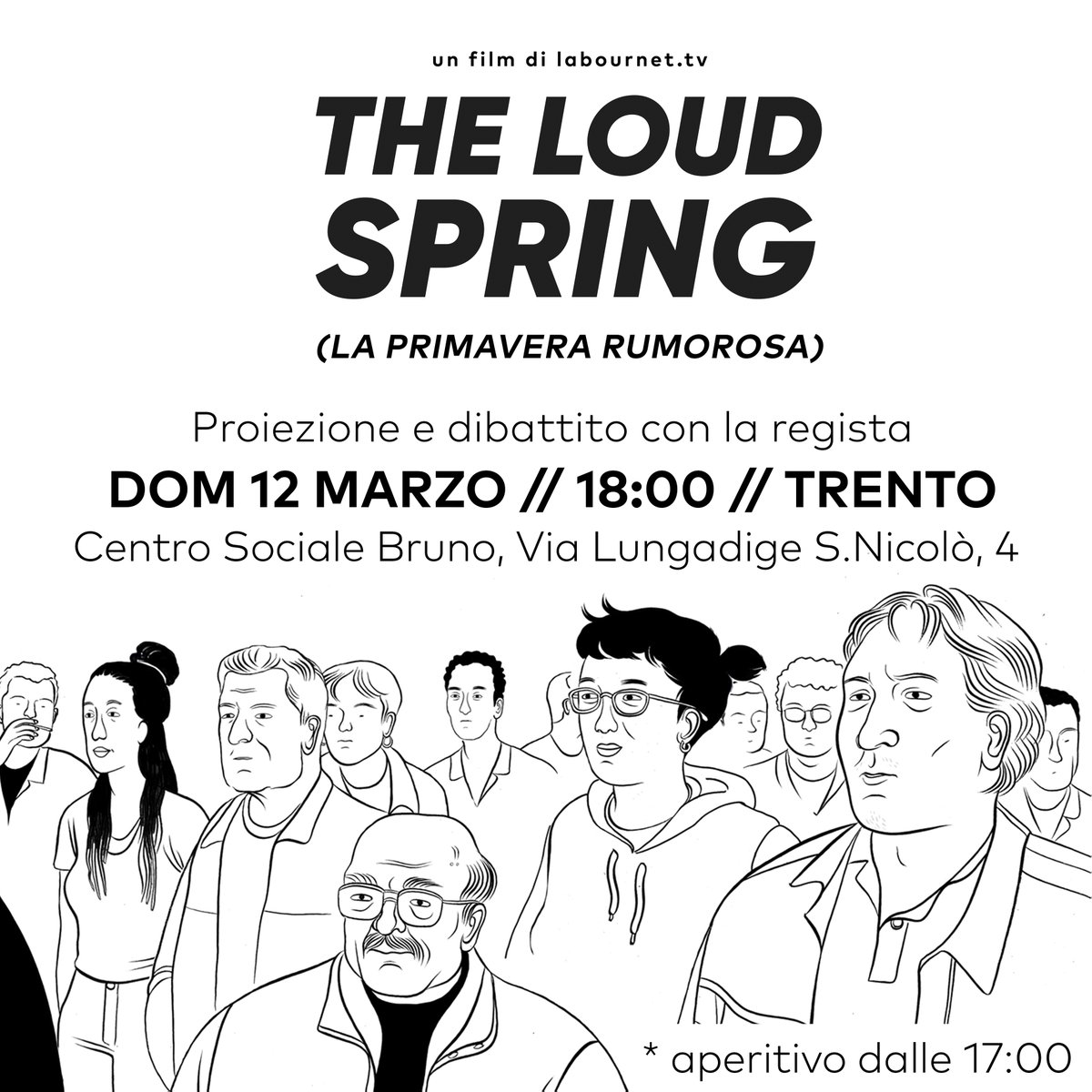 labournettv's tweet photo. #TheLoudSpring stasera a Trento. https://t.co/BfS4JliIaF