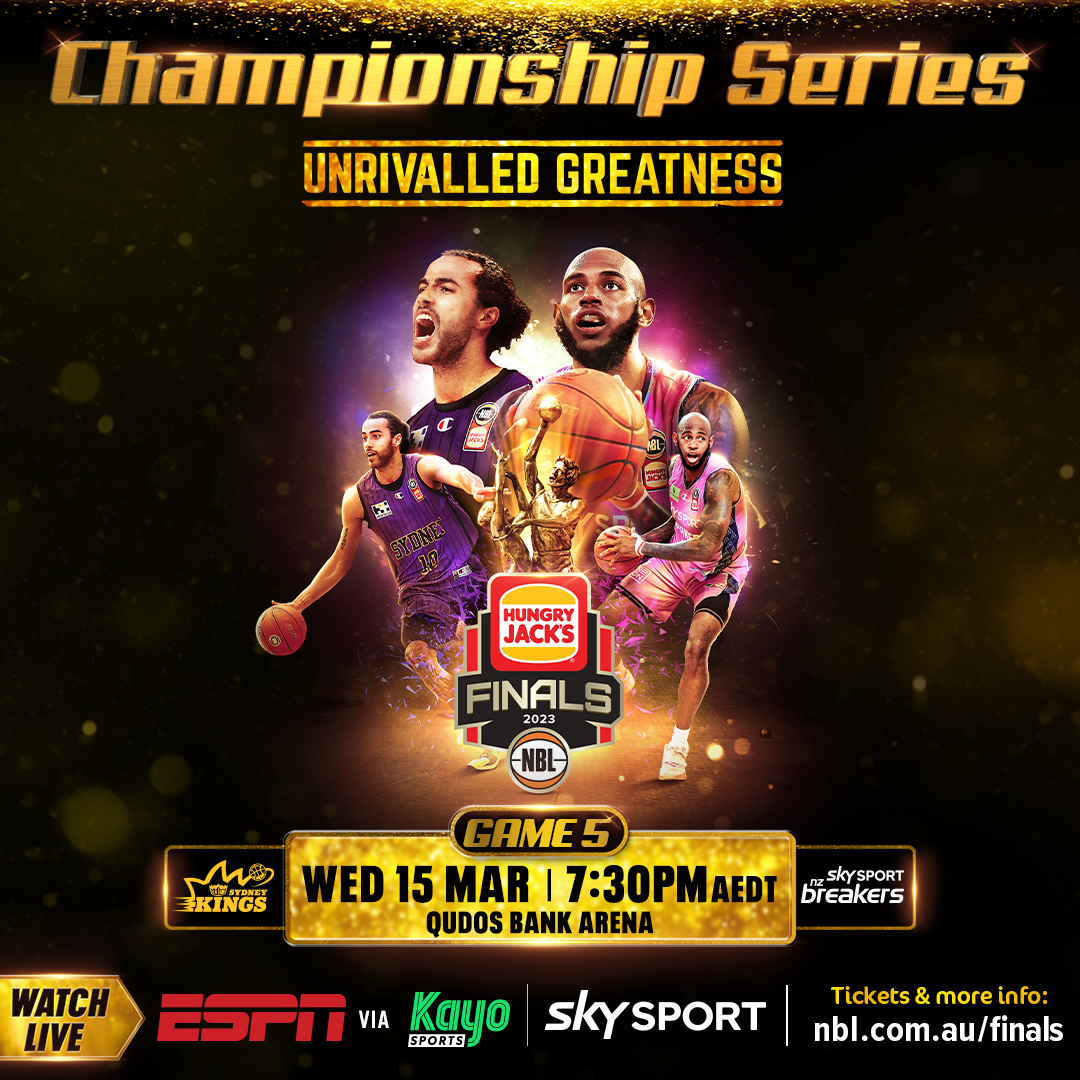 NBL's tweet photo. 😱 𝐖𝐄'𝐑𝐄 𝐆𝐎𝐈𝐍𝐆 𝐓𝐇𝐄 𝐃𝐈𝐒𝐓𝐀𝐍𝐂𝐄 😱

Game 5 is locked in - and we're heading back to Sydney. What a series we've had 😮‍💨

Who takes home the championship? Tune in Wednesday to find out - 7:30pm AEDT live on ESPN via Kayo Freebies | Sky Sport and Prime for NZ 📺 https://t.co/6F4cYgVL08
