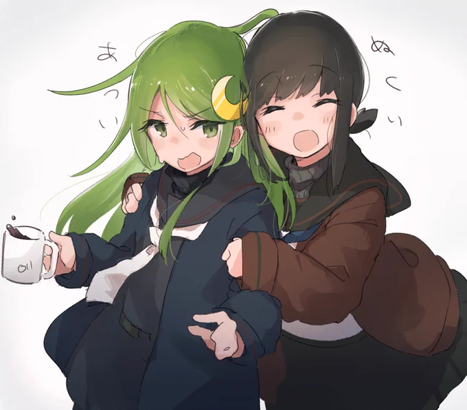 最新版 #女の子二人のイラストを貼る見た人もやる 