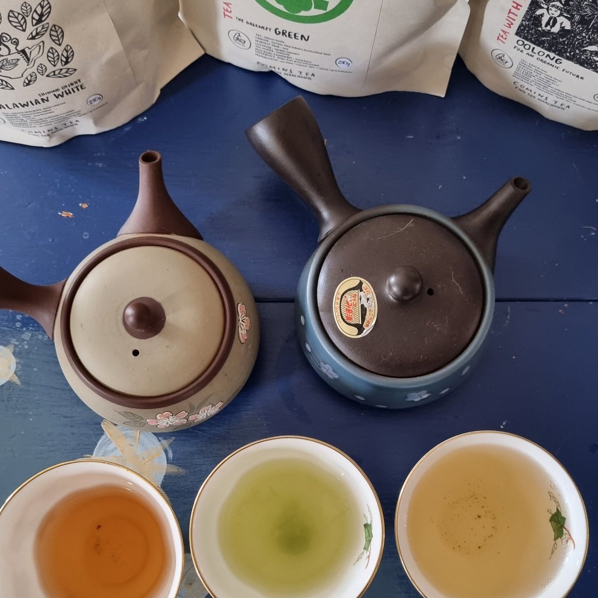 Tasting teas. All are so flavoursome in their own unique ways. New teas are coming soon to the menu.