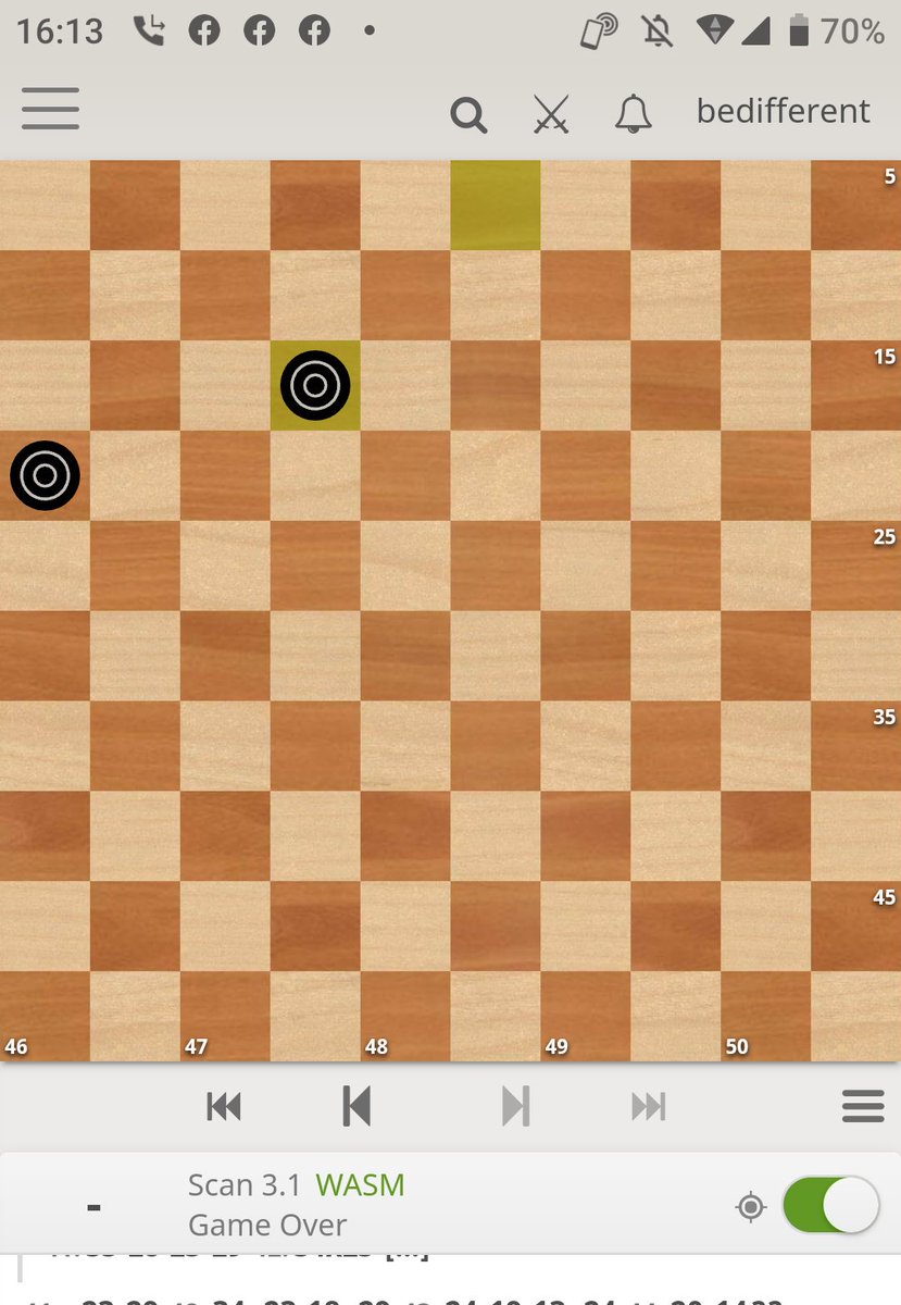 rSg0x5USDwUOOUr's tweet image. 私白番 全滅😭
#draughts#checkers#ドラフツ#チェッカー#lidraughts