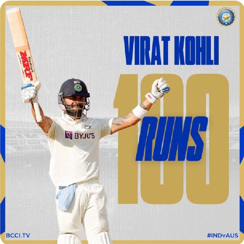 STUDYwithLION's tweet photo. CENTURY for @imVkohli 🤗🤗

#INDvAUS #testcricket #Cricket 
#WTC23| #INDVAUSI @BCCI
@ICC #ViratKohli𓃵 https://t.co/a8ejW904Ee