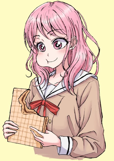 ウエハースチョコ食べる丸山彩ちゃん #bandoriart 