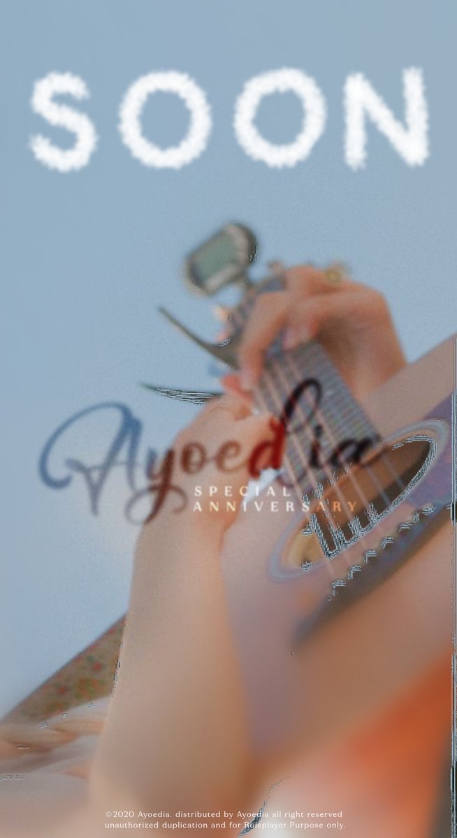 ️
️

️ 
ㅤ   𝓐𝐘𝐎𝐄𝐃𝐈𝐀   𝐂𝐎𝐌𝐈𝐍𝐆 𝐒𝐎𝐎𝐍

                𝐒𝐩𝐞𝐜𝐢𝐚𝐥 𝐀𝐧𝐧𝐢𝐯𝐞𝐫𝐬𝐚𝐫𝐲

       We       are      not     stranger 
       You    have a      part    of me
       And I have a part of you.

️ 
️
️