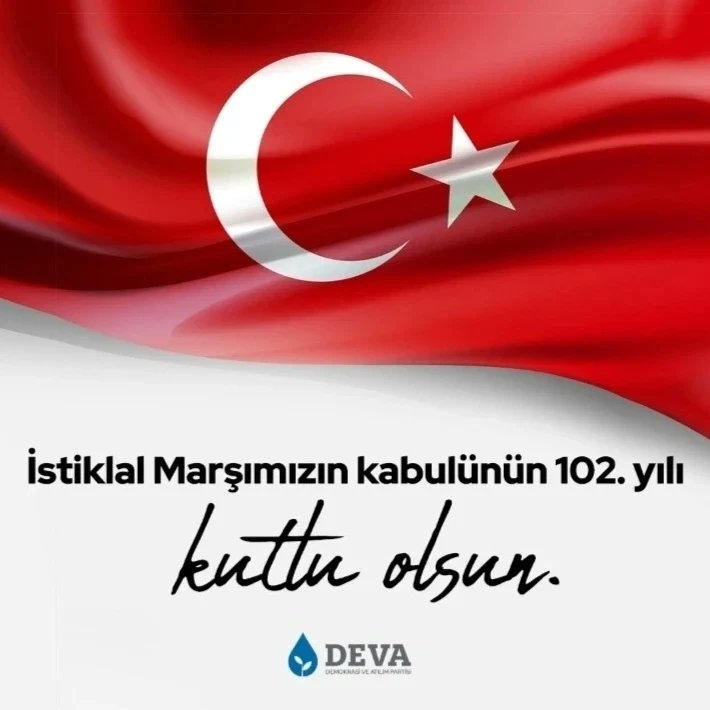 devakaramursel1's tweet photo. Aziz milletimizin var olma imanı, azmi ve iradesinin yeniden vuku buluşu olan İstiklal Marşımızın kabulünün 102. yıldönümü kutlu olsun.
#İstiklalMarşı’mızın kabulünün 102. yılı kutlu olsun.
#kocaeli #karamürsel #Devapartisi #AliBabacan #devatakip #DEVATürkiyesi #devahazır #DEVA https://t.co/0hQ4UzjFdI