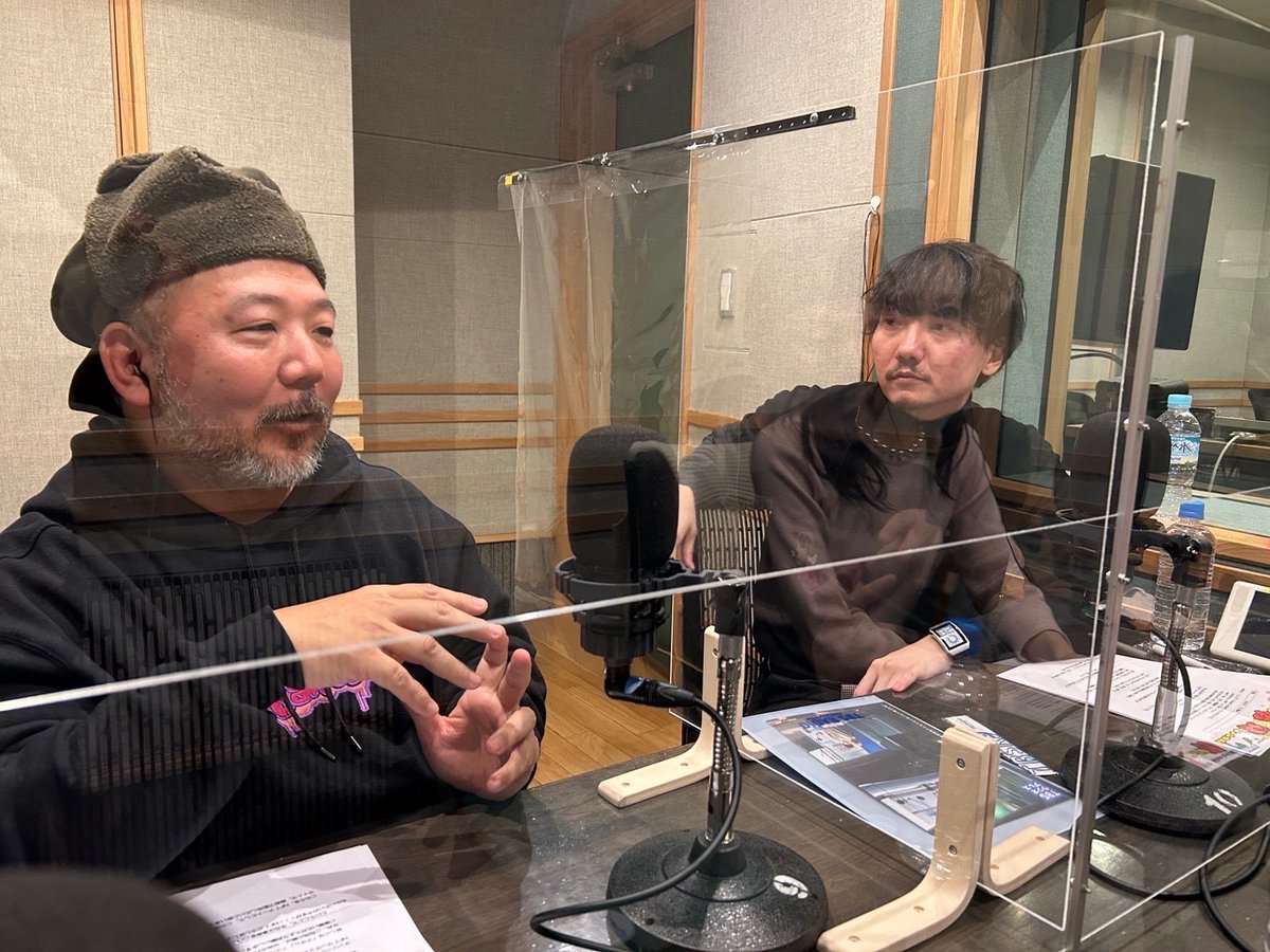 geibakuch's tweet photo. ＼📡放送中📡／

#凸ノ高秀 &amp; #宇内梨沙 コンビで放送中😆

今日のゲストはルポライター、イラストレーター、漫画家としても活動する #村田らむ さん‼️

村田さんの取材エピソードがどれもすごくて興味津々🤯

#tbsart #AdambyGMO
#ゲージュツ爆発チャンネル https://t.co/0gG5w0oahX