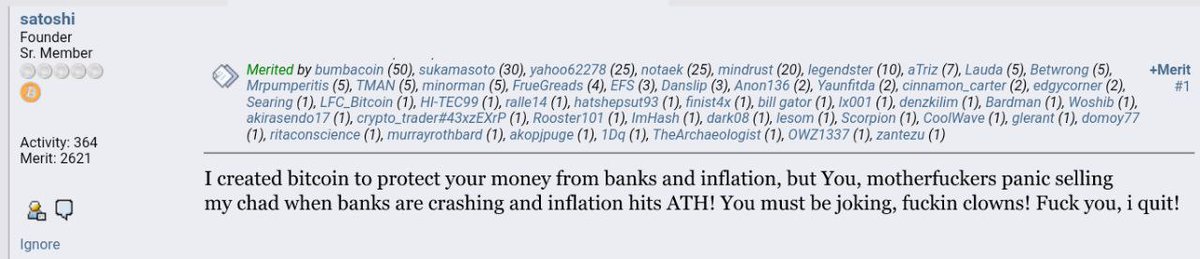 #Satoshi finally spoke after 10 years of silence 😂👇