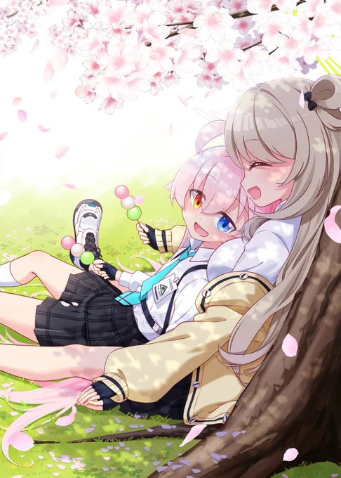 のんびりお花見#BlueArchive#ブルアカ 
