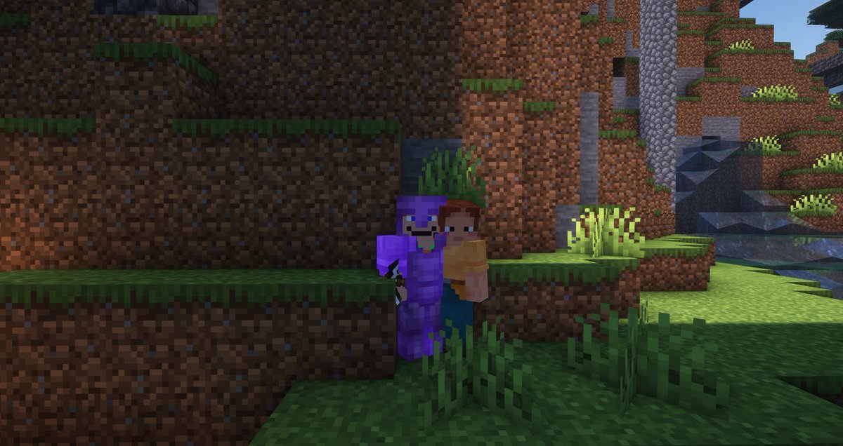 SegDefenders's tweet photo. Seg Defenders SMP Screenshots

1. VR Selfie w/ Ani

2 &amp; 3. Shaders Selfies w/ Ani

4.  Amethyst geode covered in sculk

5. F in Chat For Seg Balls The First

6. How did this happen?

7. Roboteliseg with shaders

8. The Valley of Seg w/ Morning Fog https://t.co/f7dhBxi1qF