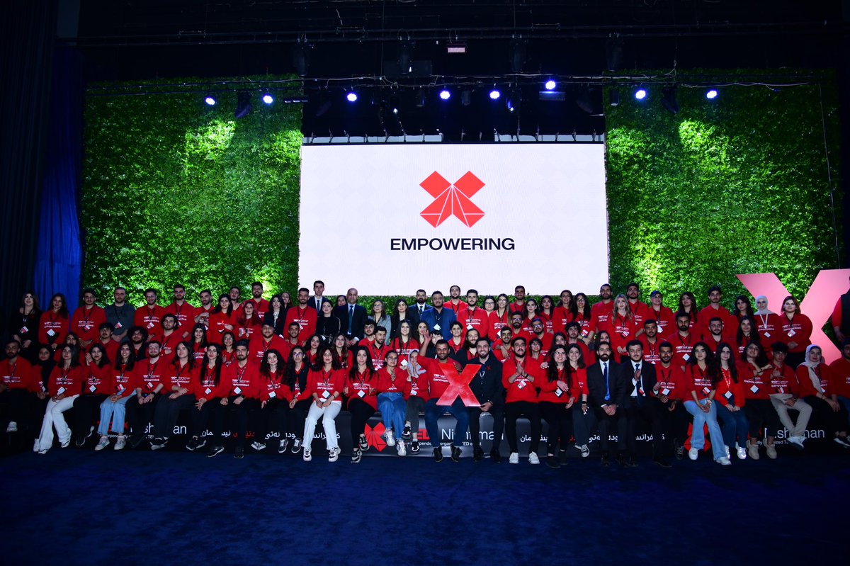 rawand_hussen's tweet photo. Thread:
The valuable presence of H.E. @masrourbarzani to #TEDxNishtiman 2023:
- More than 1500 selected people attended the program among the 5000 applied applicants.
- H.E. visit was a morale boost for the 150 volunteers, who felt appreciated for their hard work.. https://t.co/RrTq6IN7XA
