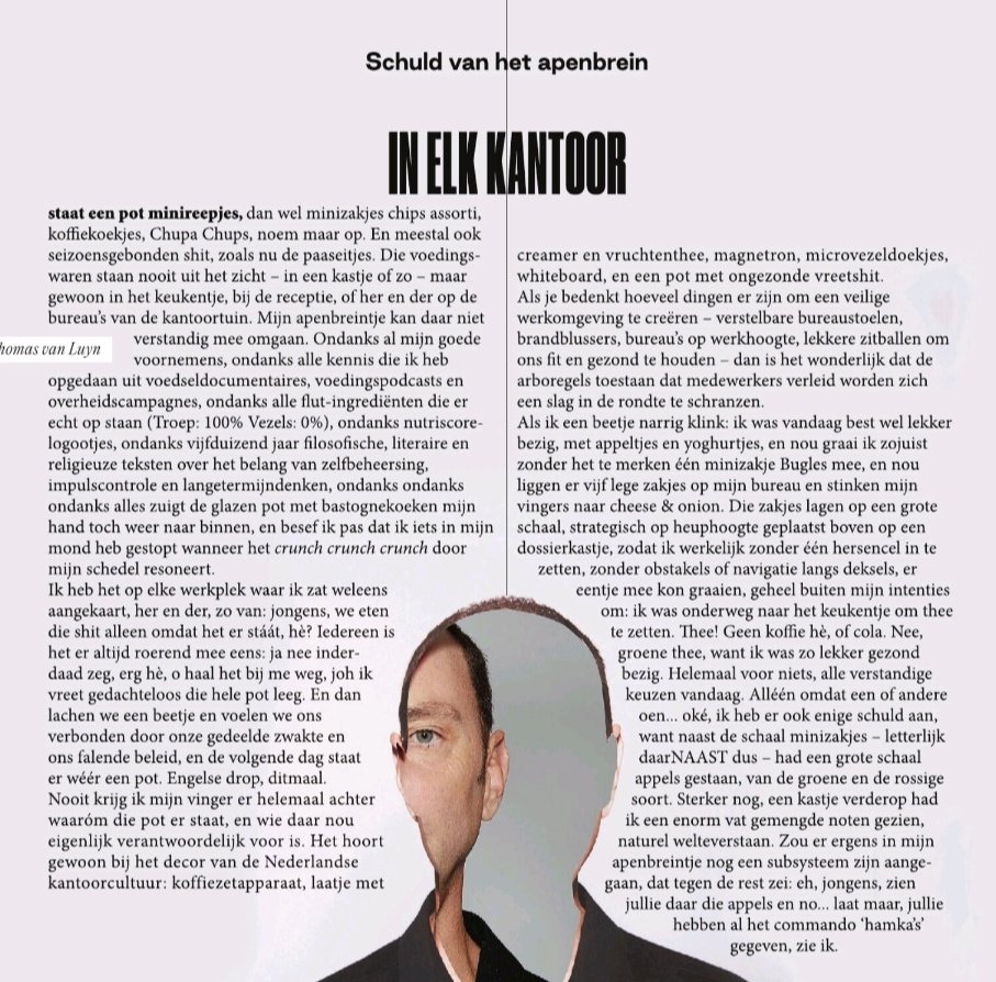 Waarom zijn gezonde keuzes zo complex en lastig?
 Weer een vermakelijk stukje van @Thomasvanluyn <a href="/volkskrant/">de Volkskrant</a>

#eetgedrag #paaseieren