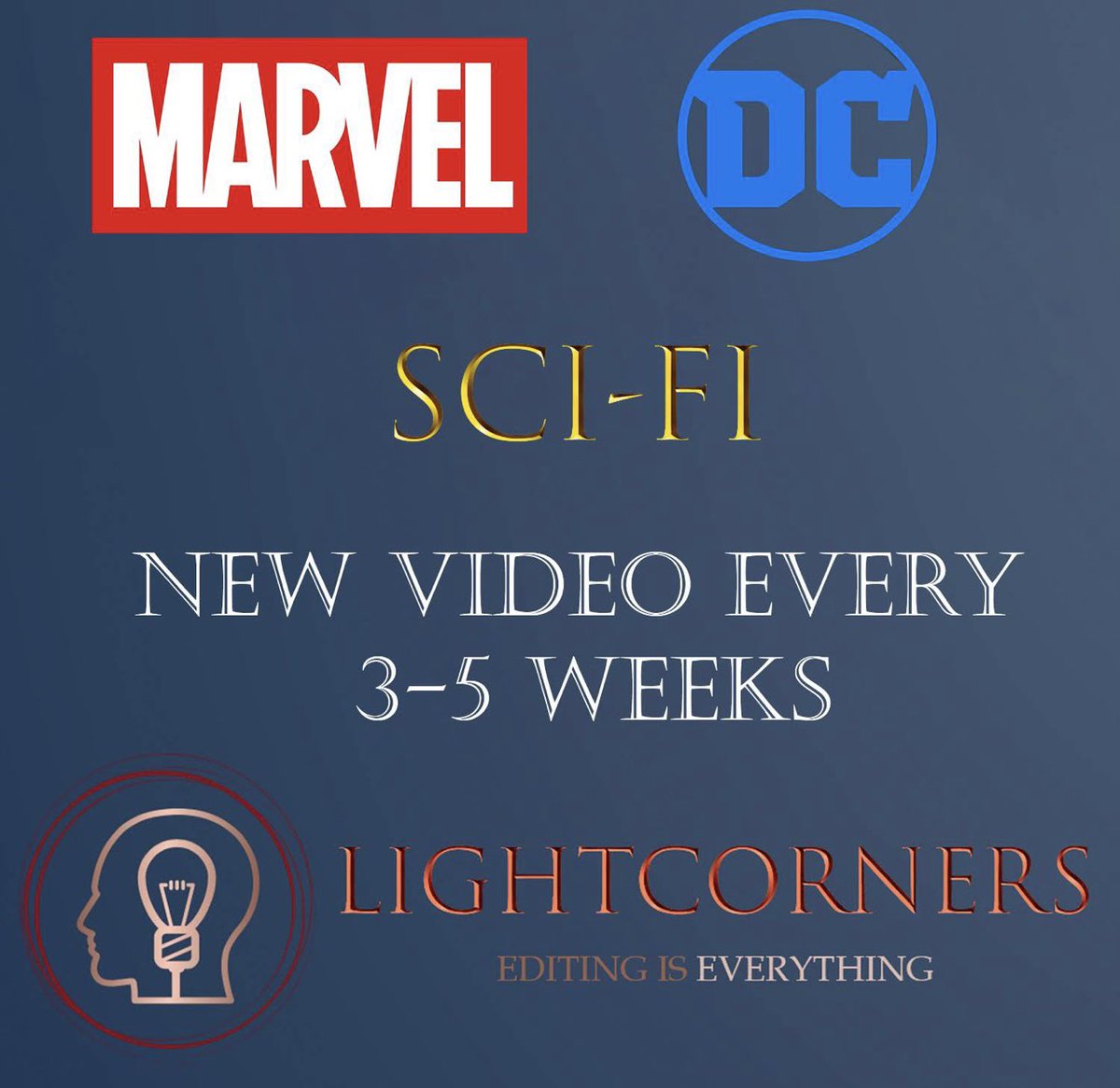 We make video edits of Marvel, &amp; DC movies + Other TV Shows by compiling the best moments of visuals, and transitions together with powerful music to tell a story. Editing is Everything: youtube.com/@LightCornerse…