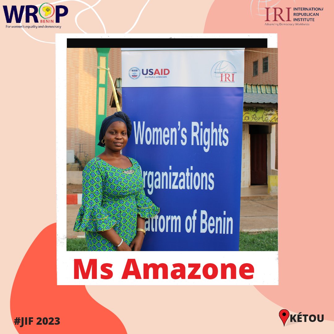 WROPBENIN's tweet photo. #JIF 2023: concours Ms Amazone à Kétou. 
Félicitations à la vaillante amazone #AKADIRI_Moufidath pour ses performances à la première édition du #Concours_Ms_Amazone. Merci à toutes les candidates,à @IRIglobal et @USAID. #Benin #EtatsUnis #femme #WomensDay https://t.co/w0hpZxXyOT