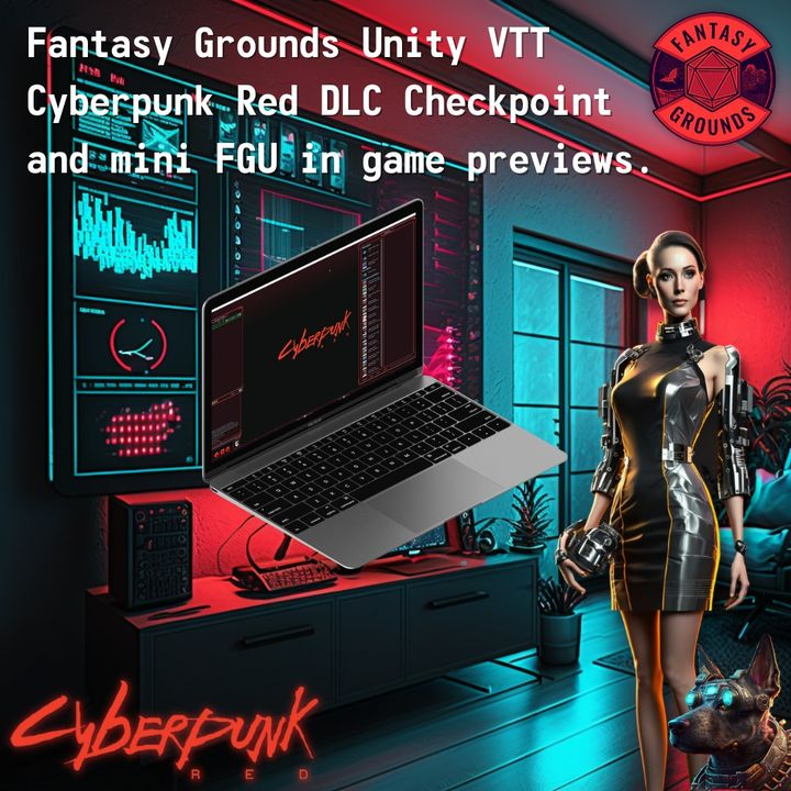 FGACommunity's tweet photo. If you missed the Cyberpunk Red preview stream of @FantasyGrounds2 Unity VTT DLC "Checkpoint" https://t.co/Azc9yXFwJ6
Take a healthy glimpse into the DLC for the #cyberpunkred world! # YouTube #fantasygrounds #vttrpg #scifi #scifi #vtt @RTalsorianGames #cpred https://t.co/JfrLi95W9P