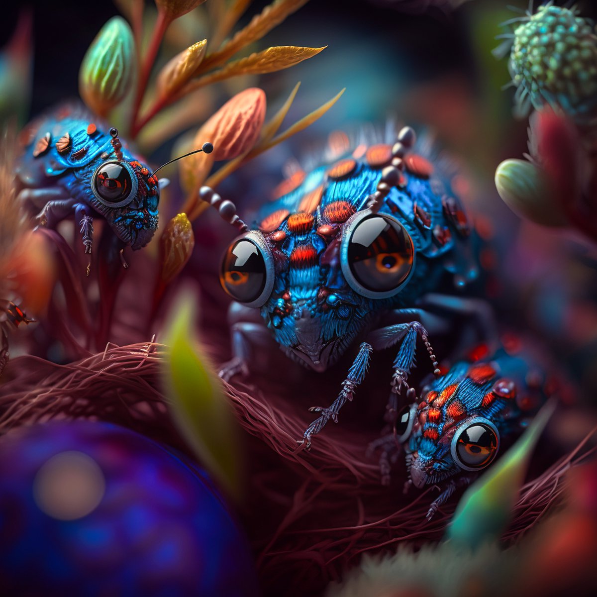 FlyingDogArt's tweet photo. Tiny &amp; Colorful
#digitalart #midjourney #AIart #tiny #creatures #colors https://t.co/AhMfmcBu8D